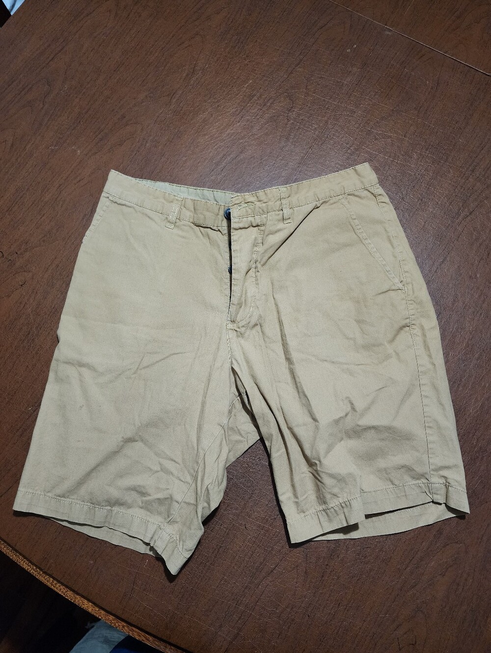 Divided by H&M Men's Tan Flat Front  Shorts